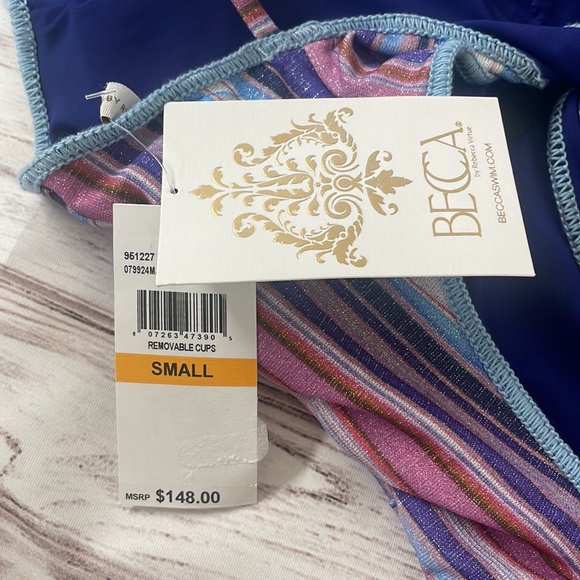 NWT BECCA by Rebecca Virtue SOUTH Coast Arabella Asymmetrical One Piece Swim - Picture 12 of 14